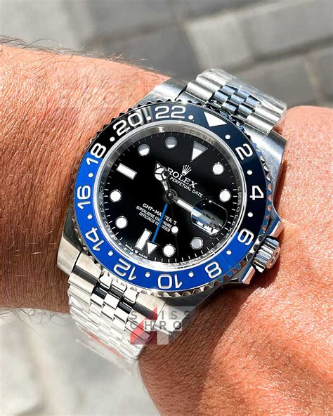 rolex gmt master 2 batman replica|rolex gmt master 2 price.